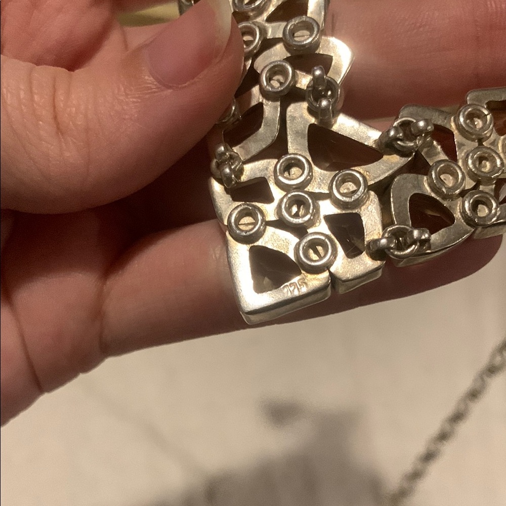 Citrine Gemstone Statement Necklace - image 8